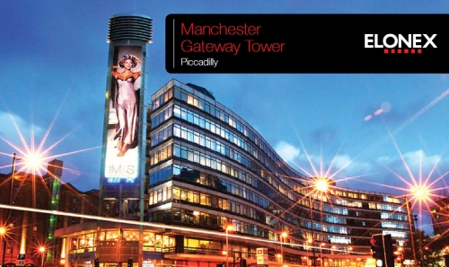 Advertising on the Manchester Piccadilly Gateway - LED Tower