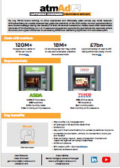 Advertise Your Brand on Cash Machines at Major Supermarkets